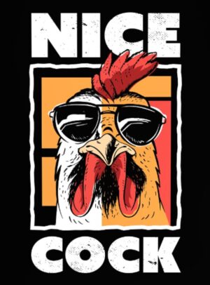 NICE COCK STICKER