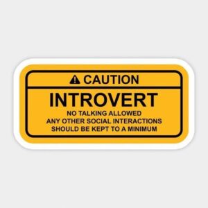 INTROVERT STICKER